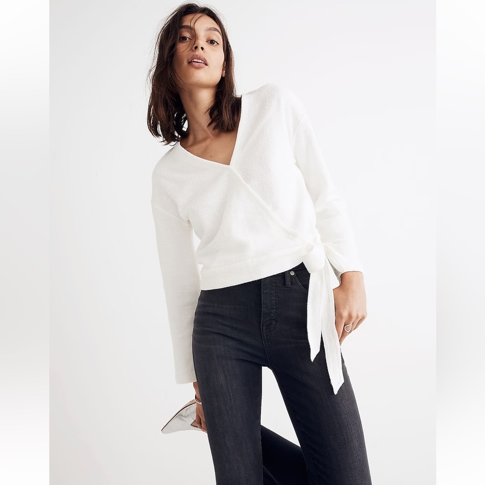 Madewell Texture and Thread Wrap Top